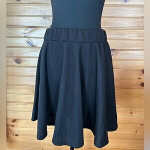 SHEIN Curve Elastic Waist Black Skirt - Size 12 / 0XL